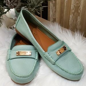 New 9B Authentic leather Coach loafers fredrica